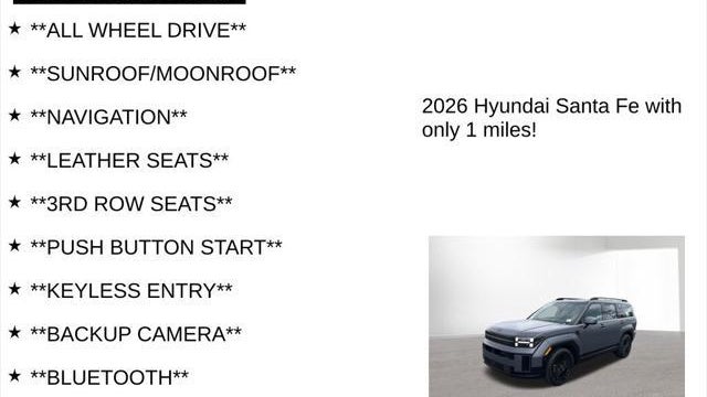 2026 Hyundai SANTA FE Hybrid Calligraphy