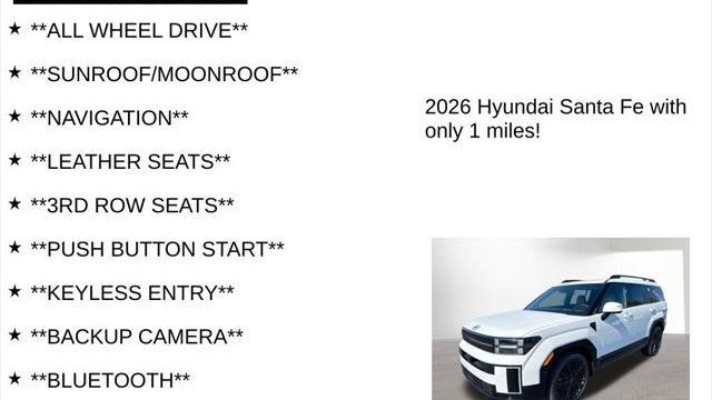 2026 Hyundai SANTA FE Hybrid Calligraphy