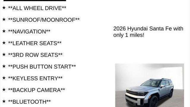 2026 Hyundai SANTA FE Hybrid Calligraphy