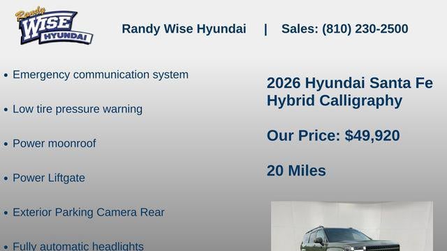 2026 Hyundai SANTA FE Hybrid Calligraphy