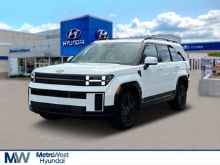 2025 Hyundai SANTA FE Hybrid with Serenity White Exterior