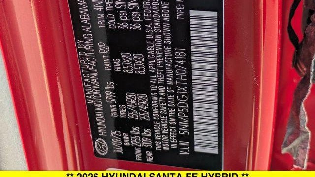 2026 Hyundai SANTA FE Hybrid Calligraphy