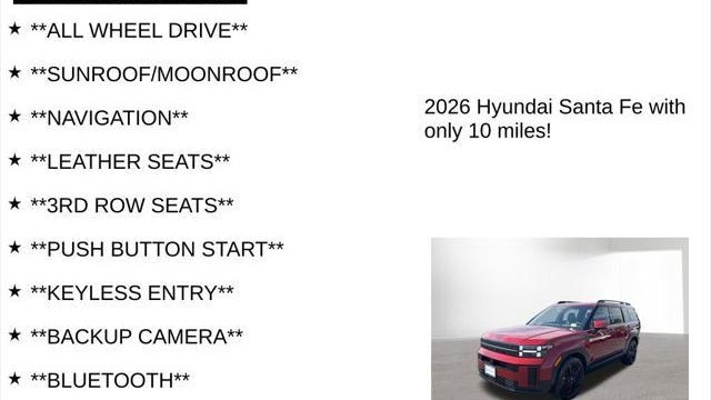 2026 Hyundai SANTA FE Hybrid Calligraphy