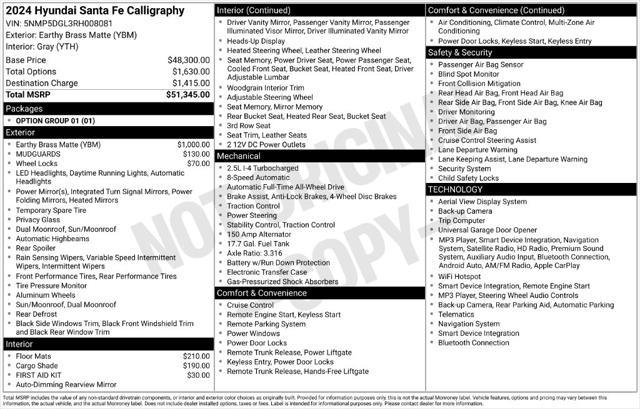 2024 Hyundai Santa Fe - $33,500