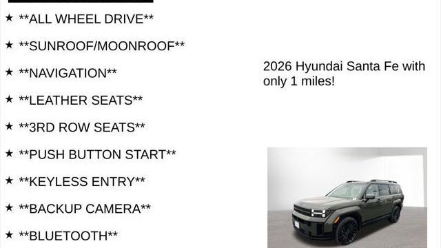 2026 Hyundai SANTA FE Calligraphy