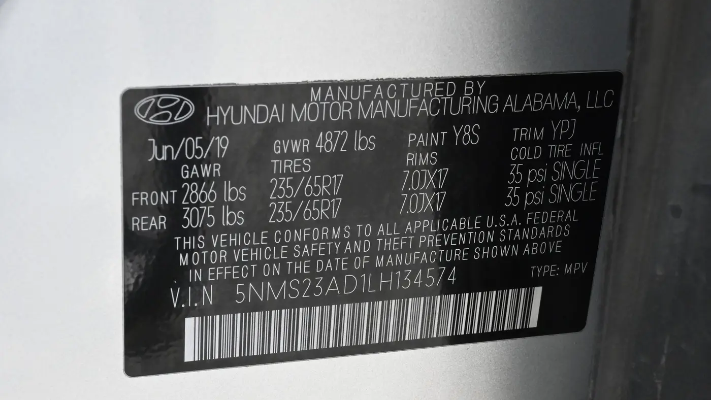 2020 Hyundai SANTA FE SE