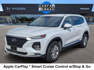 2019 Hyundai SANTA FE with Quartz White Exterior