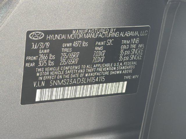 2020 Hyundai Santa Fe - $13,942