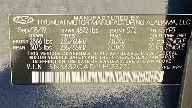 2020 Hyundai SANTA FE SE