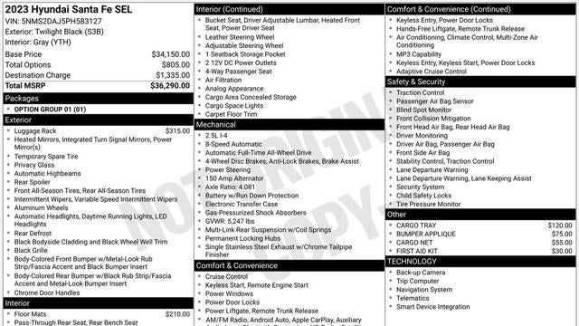 2023 Hyundai SANTA FE SEL