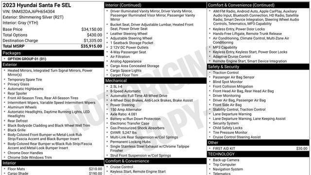 2023 Hyundai SANTA FE SEL