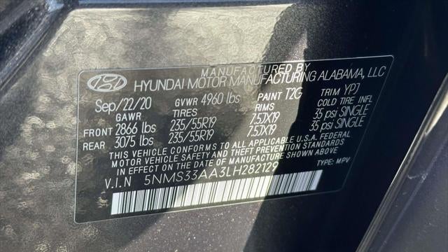 2020 Hyundai SANTA FE SEL 2.0T