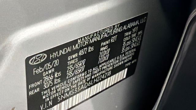 2020 Hyundai SANTA FE SEL