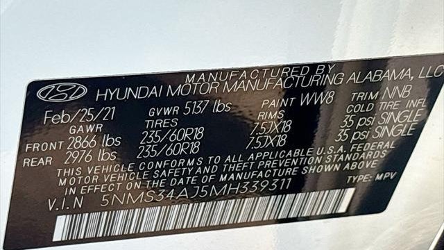 2021 Hyundai SANTA FE SEL