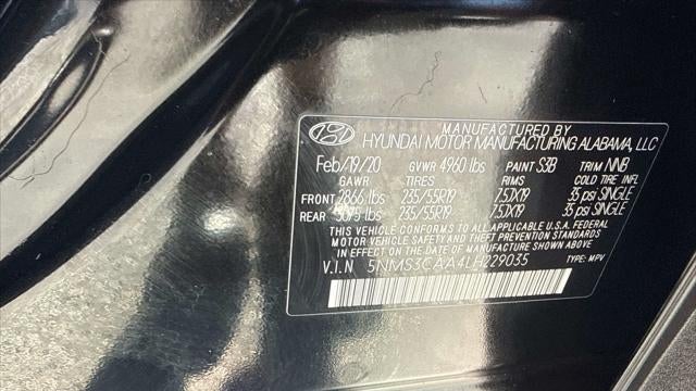 2020 Hyundai SANTA FE SEL 2.0T