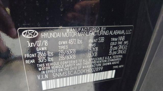 2019 Hyundai SANTA FE SEL 2.4L