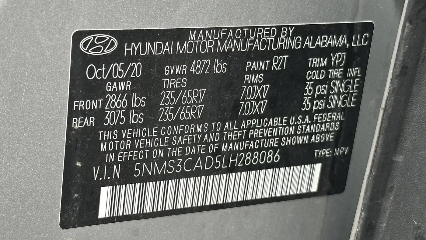 2020 Hyundai SANTA FE SEL