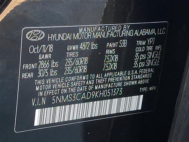 2019 Hyundai Santa Fe - $13,936