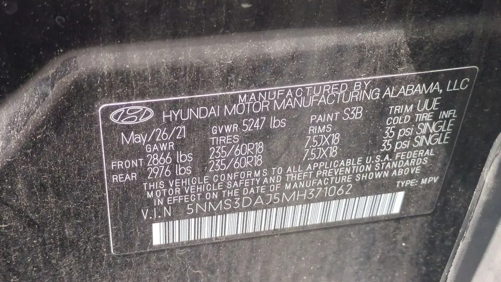 2021 Hyundai SANTA FE SEL