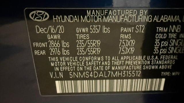 2021 Hyundai SANTA FE Limited