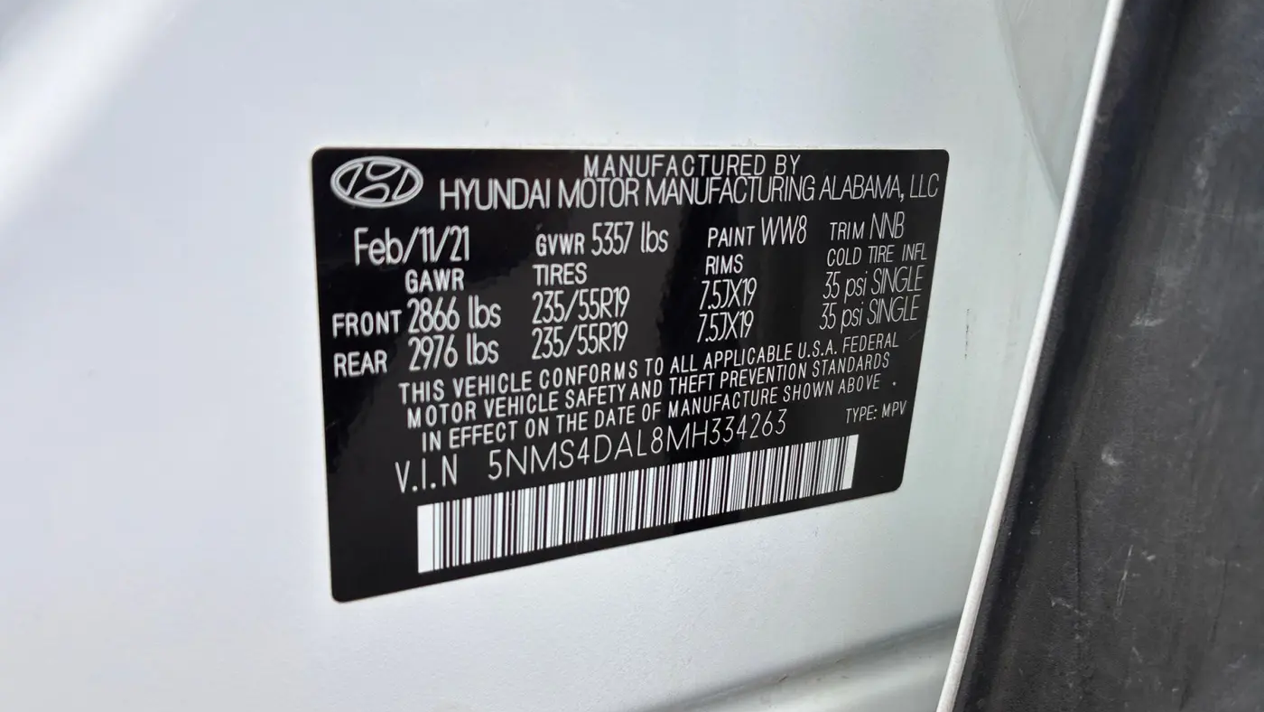 2021 Hyundai SANTA FE Limited