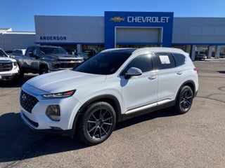 2019 Hyundai SANTA FE with Quartz White Exterior