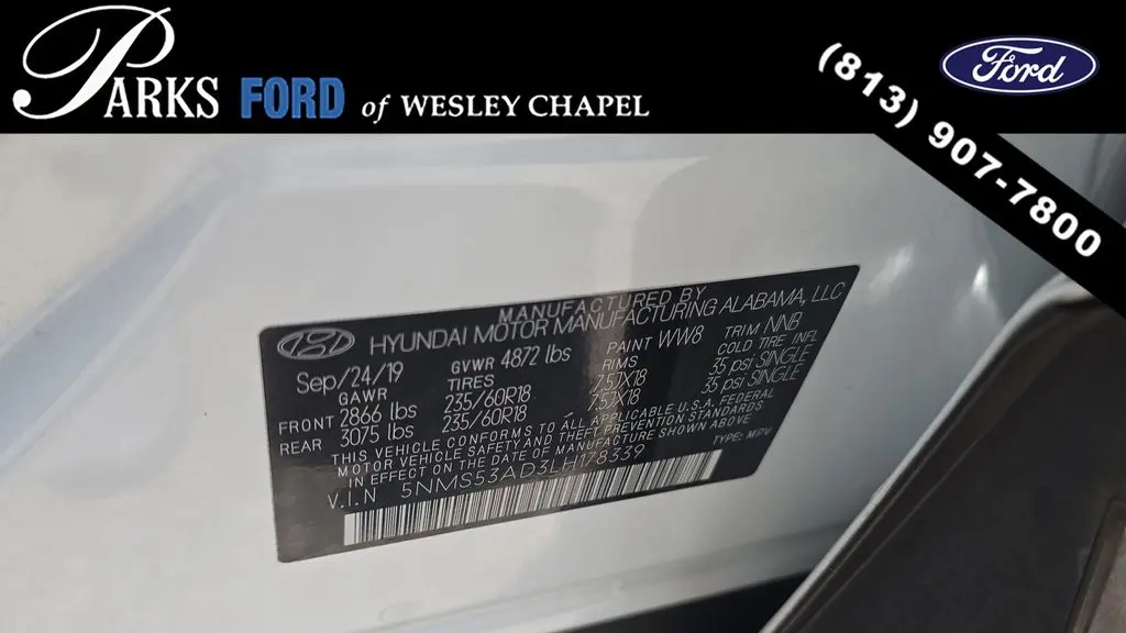 2020 Hyundai SANTA FE Limited