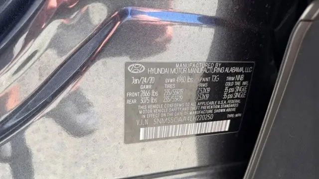 2020 Hyundai SANTA FE Limited 2.0T