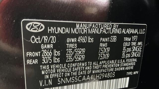 2020 Hyundai SANTA FE Limited 2.0T