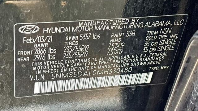 2021 Hyundai SANTA FE Calligraphy
