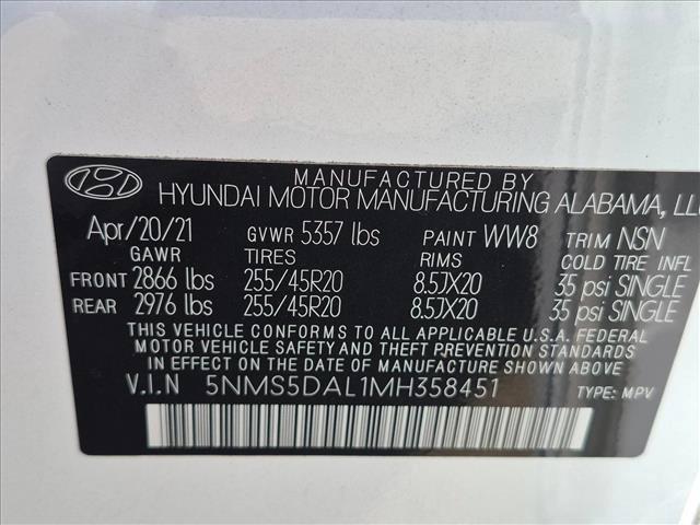 2021 Hyundai Santa Fe - $19,580