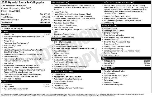 2023 Hyundai Santa Fe - $27,859