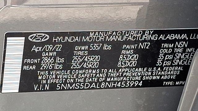 2022 Hyundai SANTA FE Calligraphy