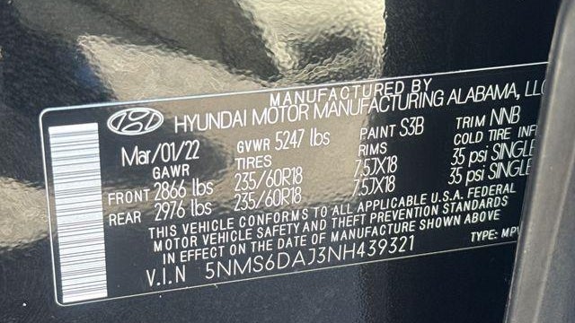 2022 Hyundai SANTA FE XRT