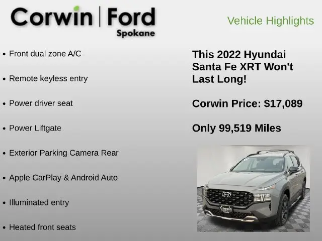2022 Hyundai Santa Fe - $17,089