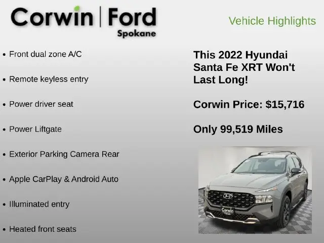 2022 Hyundai Santa Fe - $15,716