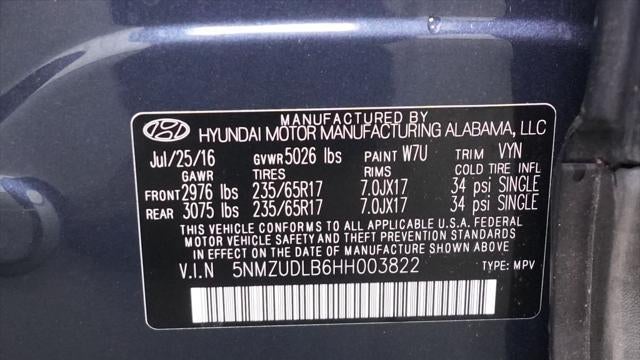 2017 Hyundai SANTA FE Sport 2.4L