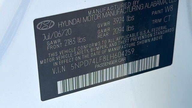 2020 Hyundai ELANTRA SE