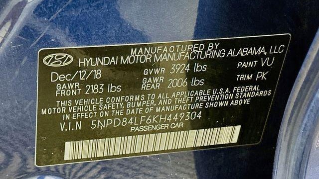 2019 Hyundai ELANTRA SEL