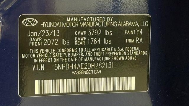 2013 Hyundai ELANTRA GLS