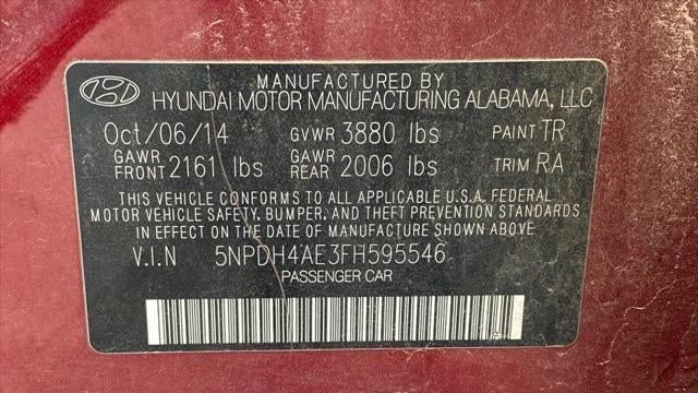2015 Hyundai ELANTRA SE