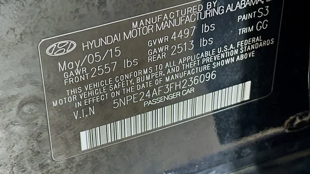 2015 Hyundai SONATA SE