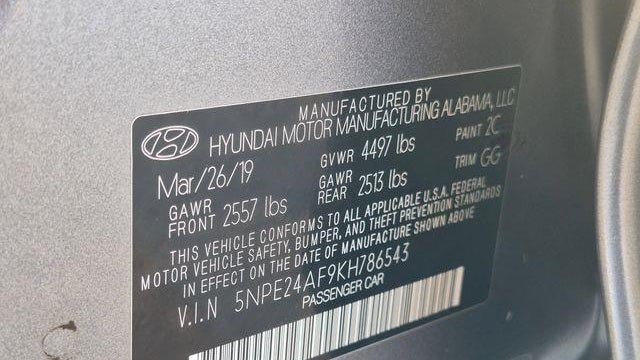 2019 Hyundai SONATA SE