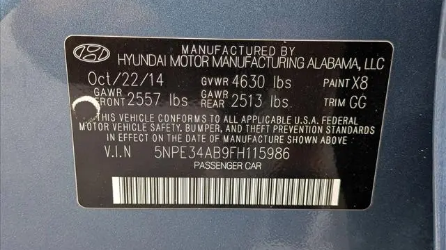 2015 Hyundai SONATA Limited 2.0T