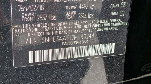 2018 Hyundai SONATA Limited