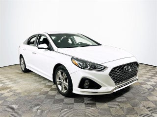 2019 Hyundai SONATA with Quartz White Pearl Exterior