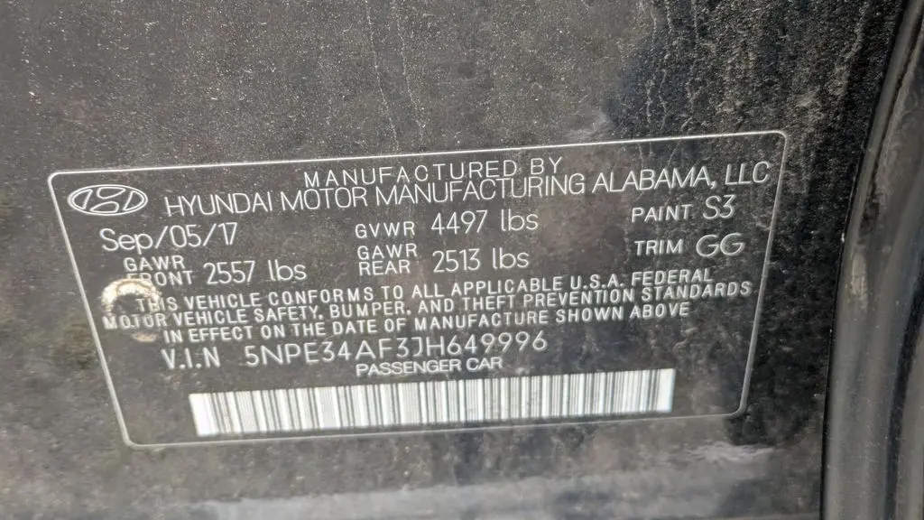 2018 Hyundai SONATA SEL
