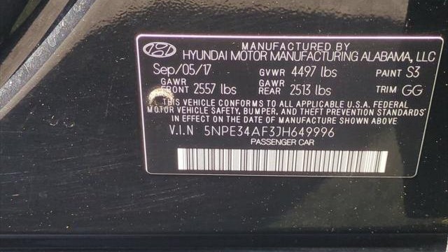2018 Hyundai SONATA SEL