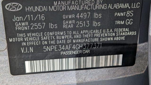 2016 Hyundai SONATA Sport