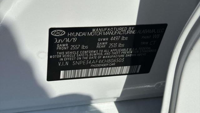 2019 Hyundai SONATA Limited